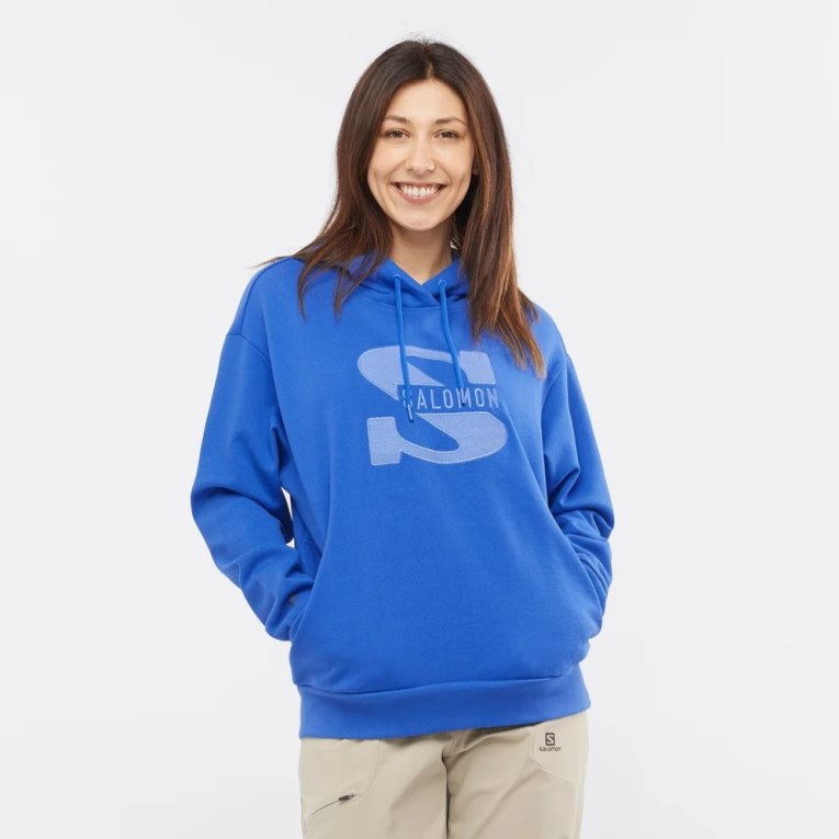 Sudaderas Salomon Outlife Logo Summer Mujer Azules | MX BKFM380